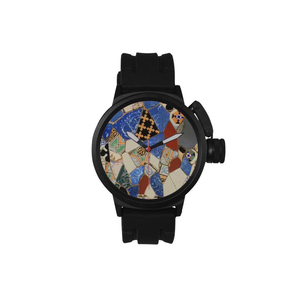 Mosaic decoration Men's Sports Watch(Model 309)