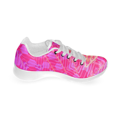 Pink And Rose Abstract Pattern Women’s Running Shoes (Model 020)