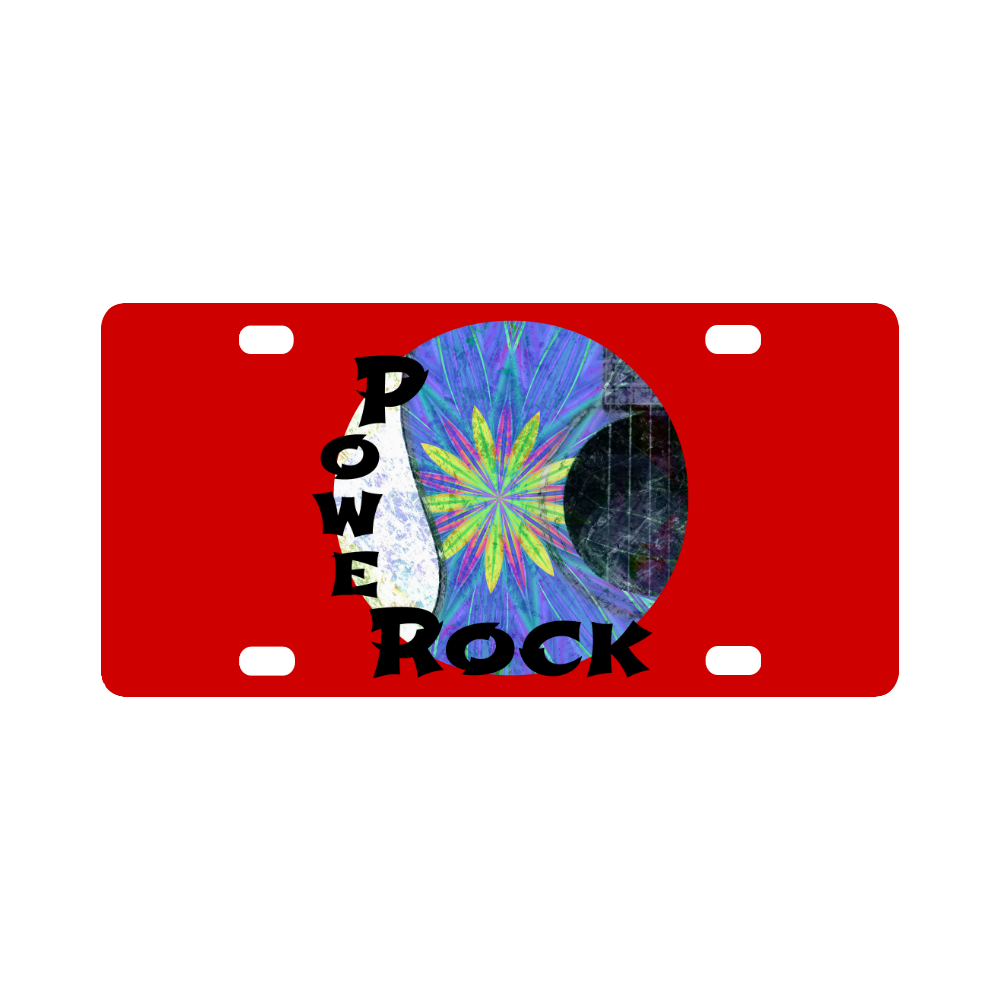 Acoustic Blueburst power rock Classic License Plate