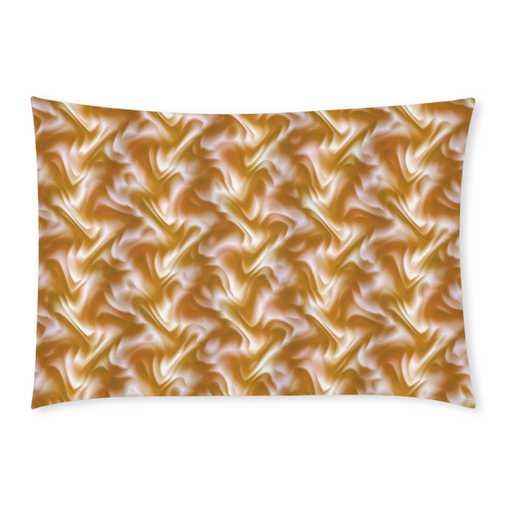 Chocolate Silk Rumple - Jera Nour Custom Rectangle Pillow Case 20x30 (One Side)