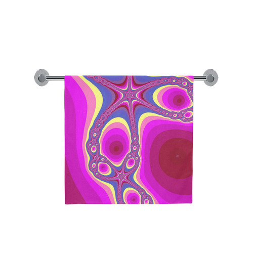 Fractal in pink Bath Towel 30"x56"