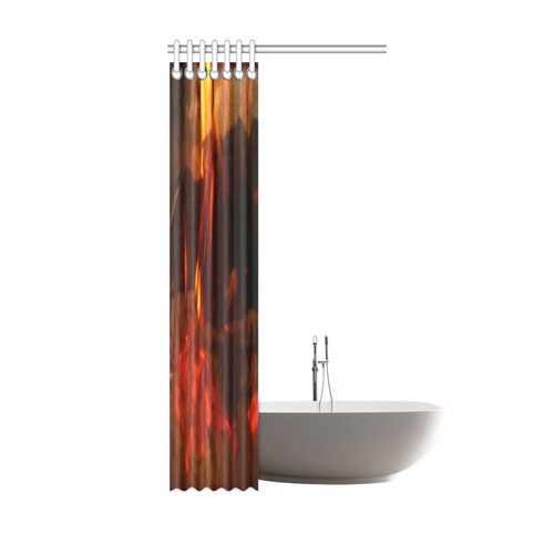 Burning Fire Shower Curtain 36"x72"