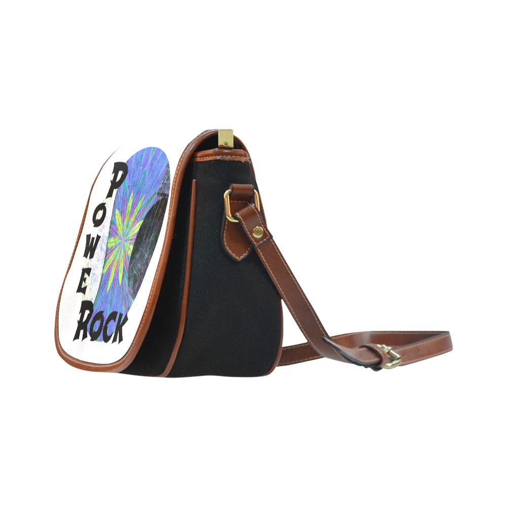 Acoustic Blueburst power rock Saddle Bag/Small (Model 1649)(Flap Customization)