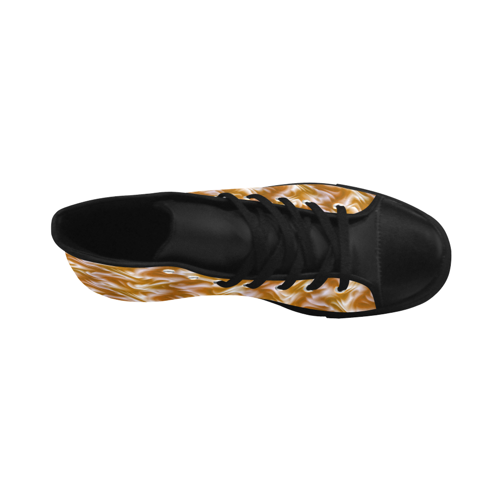Chocolate Silk Rumple - Jera Nour Aquila High Top Microfiber Leather Women's Shoes/Large Size (Model 032)