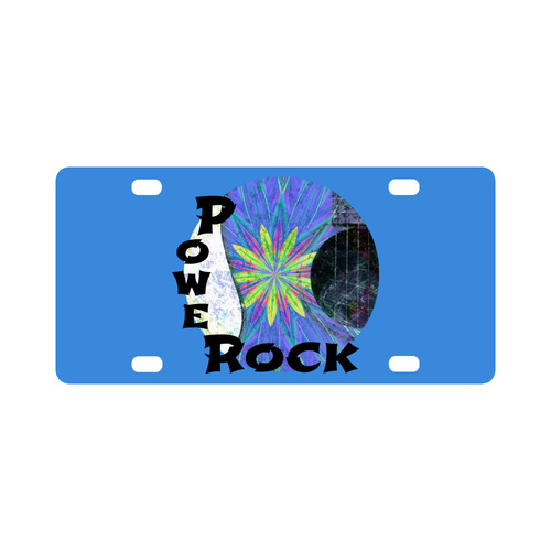 Acoustic Blueburst power rock Classic License Plate