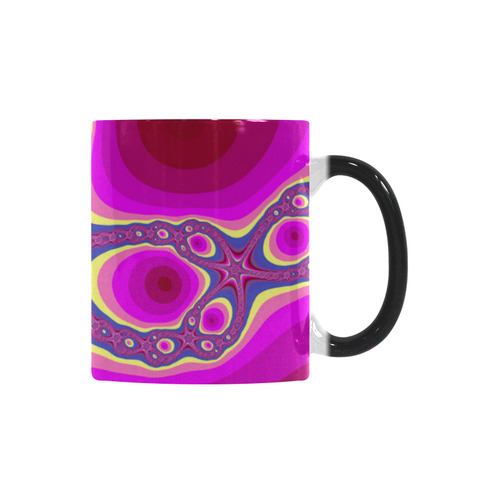 Fractal in pink Custom Morphing Mug
