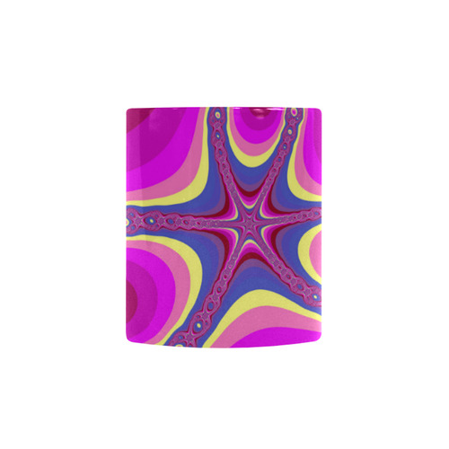 Fractal in pink Custom Morphing Mug