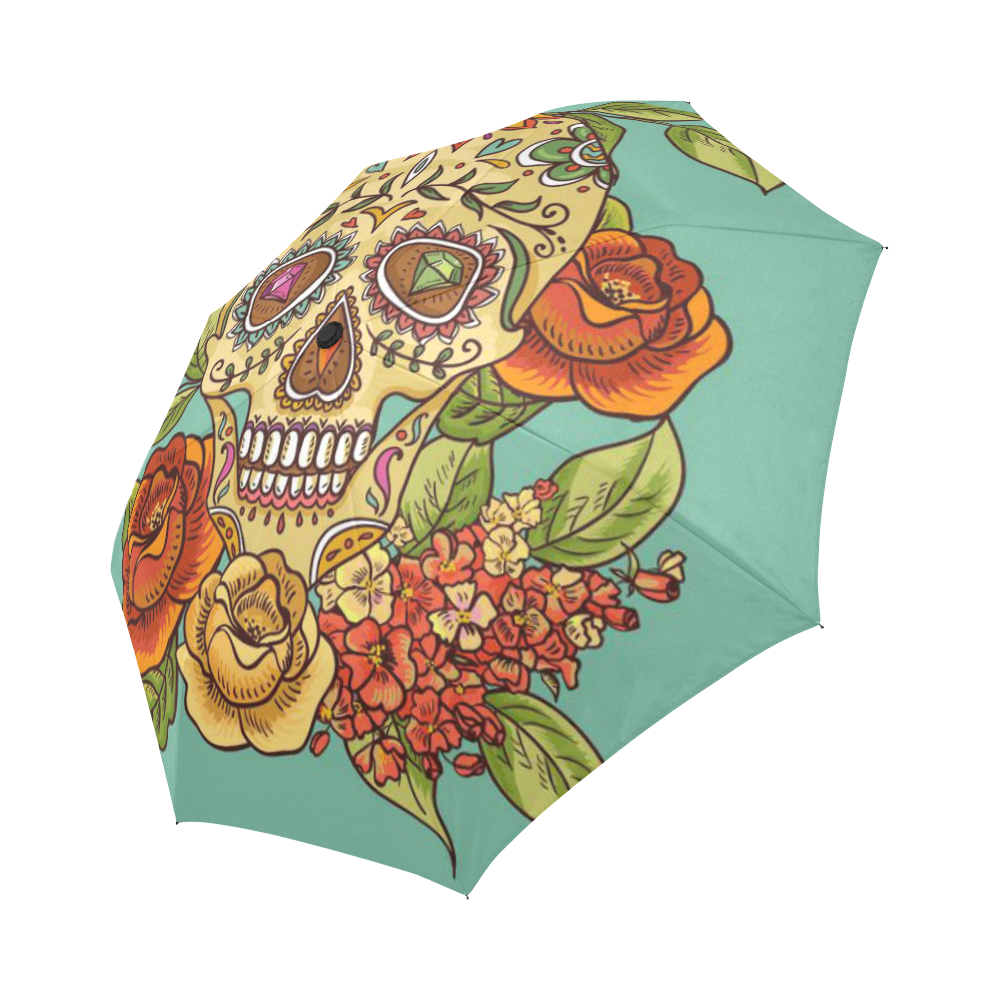 sugar skull Auto-Foldable Umbrella (Model U04)