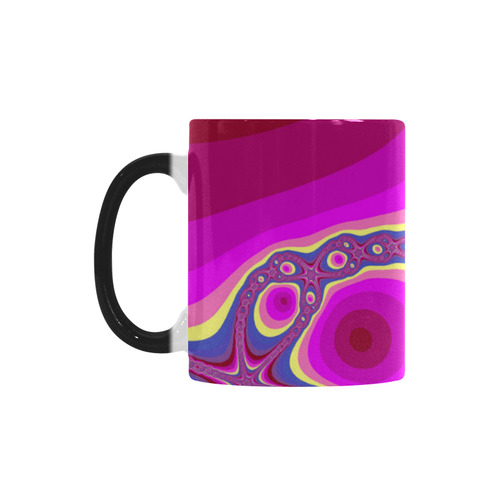 Fractal in pink Custom Morphing Mug
