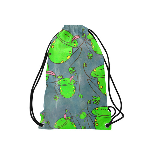 Greenies Small Drawstring Bag Model 1604 (Twin Sides) 11"(W) * 17.7"(H)