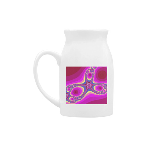 Fractal in pink Milk Cup (Large) 450ml
