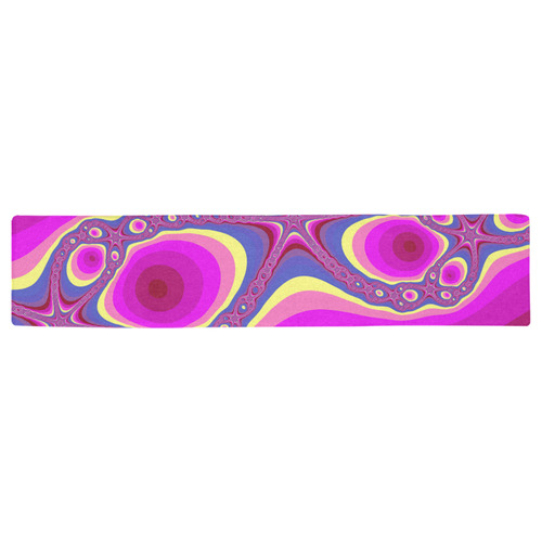 Fractal in pink Table Runner 16x72 inch