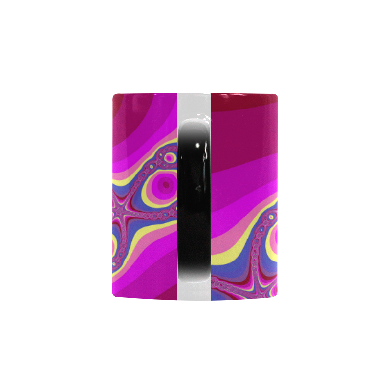 Fractal in pink Custom Morphing Mug