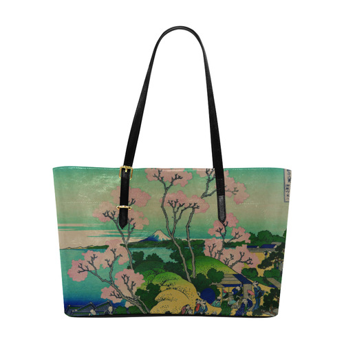 Hokusai Goten-Yama Hill Shinagawa Euramerican Tote Bag/Large (Model 1656)