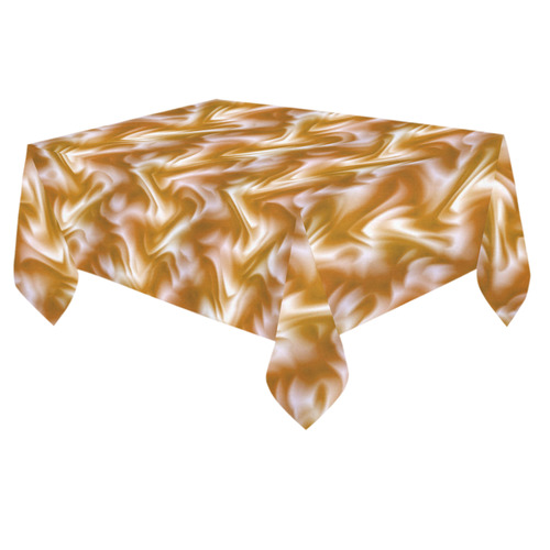 Chocolate Silk Rumple - Jera Nour Cotton Linen Tablecloth 60"x 84"