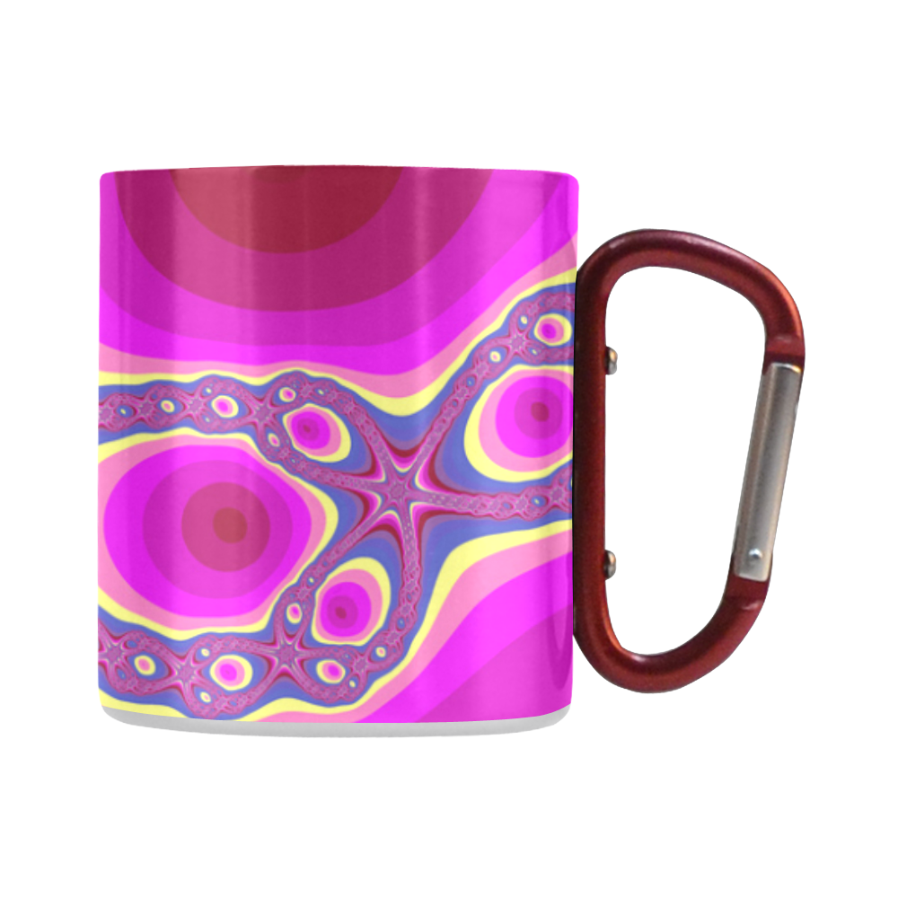 Fractal in pink Classic Insulated Mug(10.3OZ)