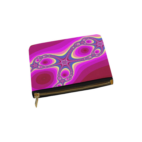 Fractal in pink Carry-All Pouch 6''x5''