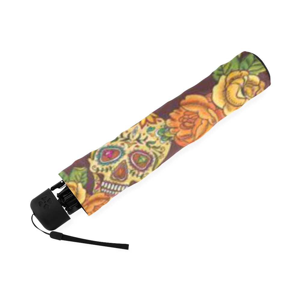 sugar skull pattern Foldable Umbrella (Model U01)