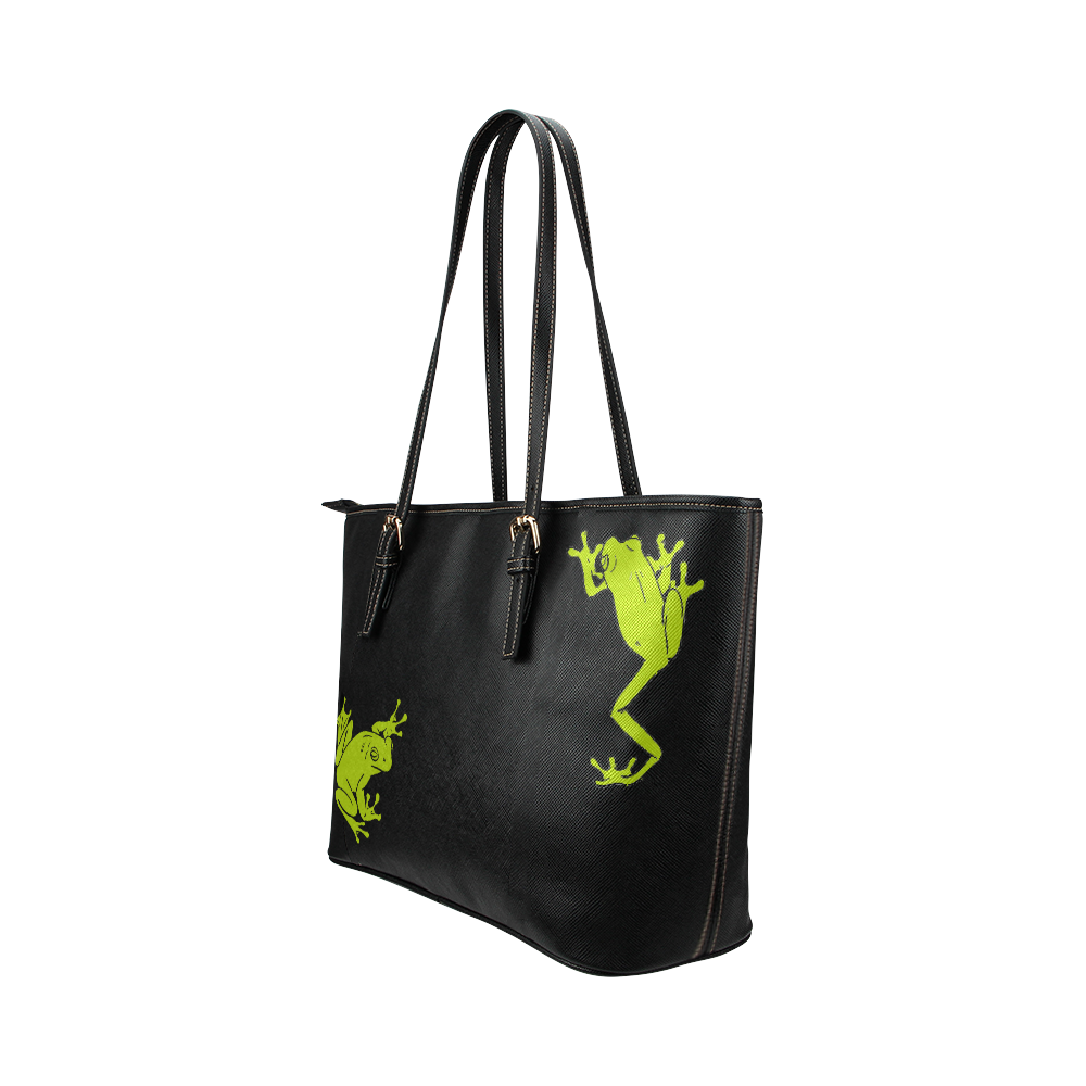 Froggy Leather Tote Bag/Small (Model 1651)