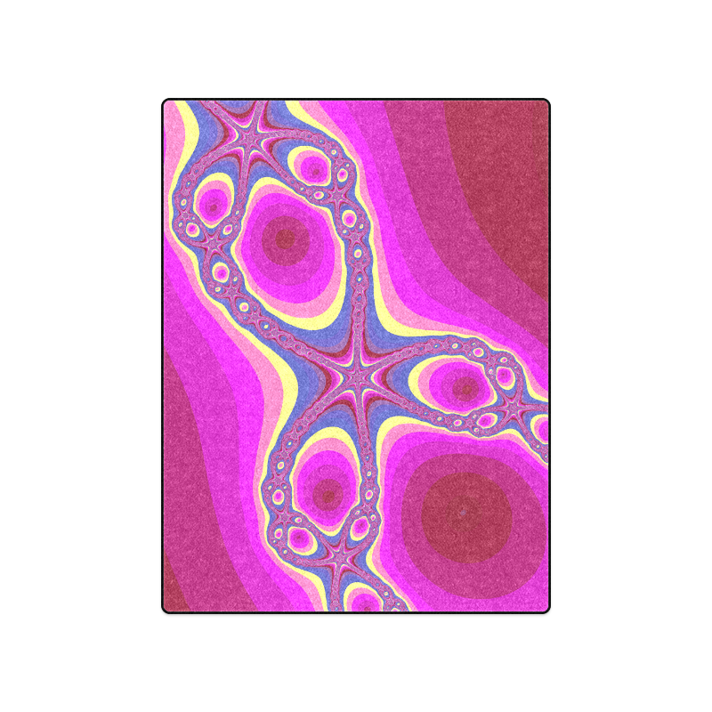 Fractal in pink Blanket 50"x60"
