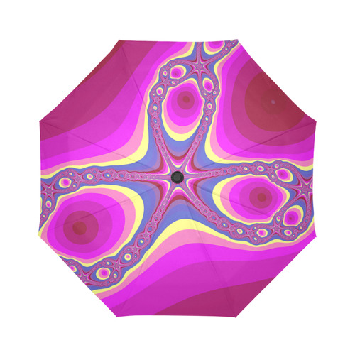 Fractal in pink Auto-Foldable Umbrella (Model U04)