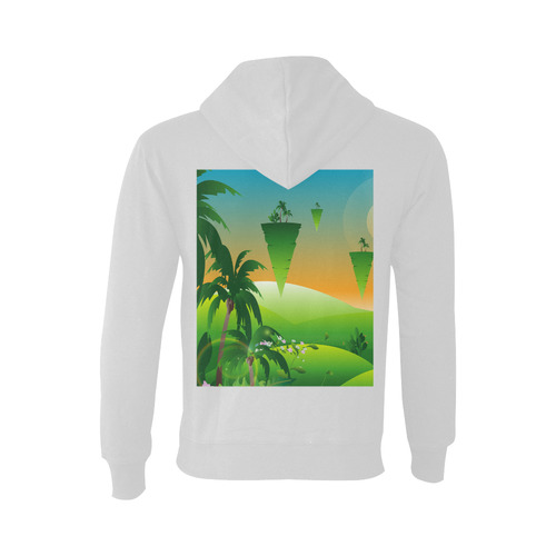 Toon, fantasy landscape Oceanus Hoodie Sweatshirt (NEW) (Model H03)