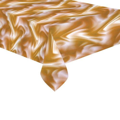 Chocolate Silk Rumple - Jera Nour Cotton Linen Tablecloth 60"x 104"