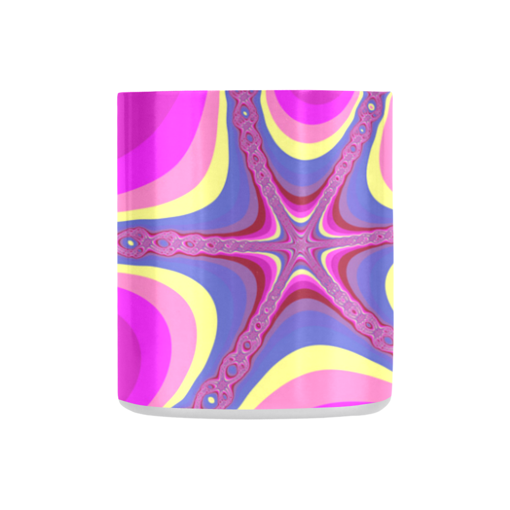 Fractal in pink Classic Insulated Mug(10.3OZ)