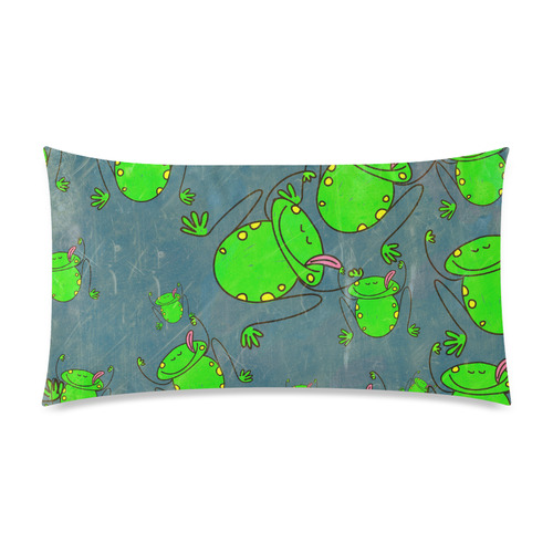 Greenies Rectangle Pillow Case 20"x36"(Twin Sides)