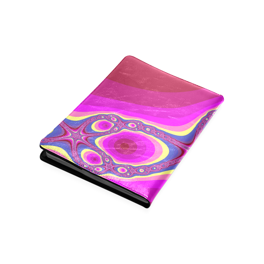Fractal in pink Custom NoteBook B5