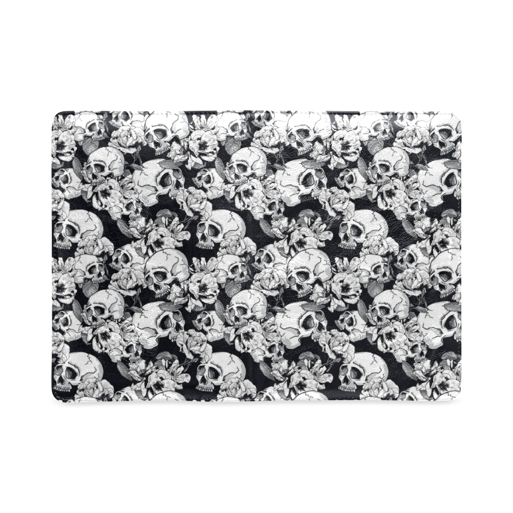 skull pattern, black and white Custom NoteBook A5