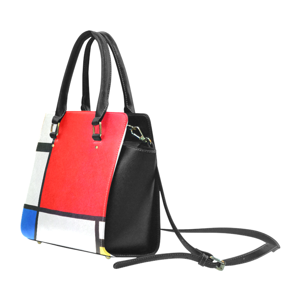 Mondrian Composition Red Blue Yellow Classic Shoulder Handbag (Model 1653)