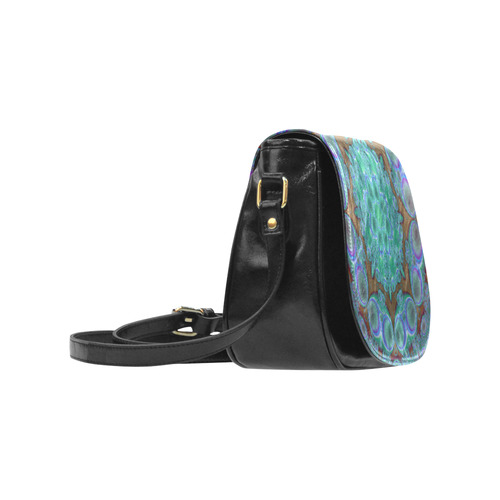 fractal pattern 1 Classic Saddle Bag/Small (Model 1648)