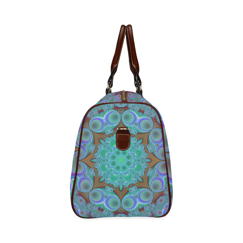 fractal pattern 1 Waterproof Travel Bag/Large (Model 1639)