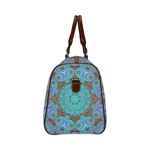 fractal pattern 1 Waterproof Travel Bag/Small (Model 1639)