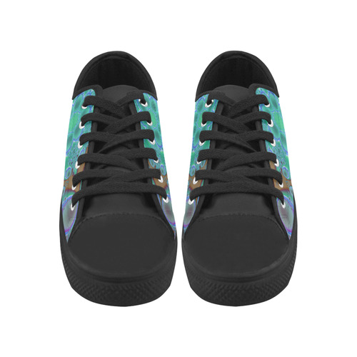fractal pattern 1 Aquila Microfiber Leather Men's Shoes (Model 031)