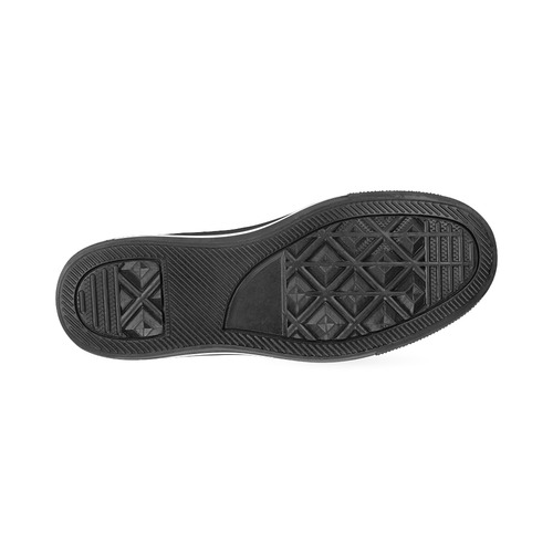 fractal pattern 1 Men's Classic Canvas Shoes/Large Size (Model 018)