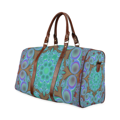 fractal pattern 1 Waterproof Travel Bag/Large (Model 1639)