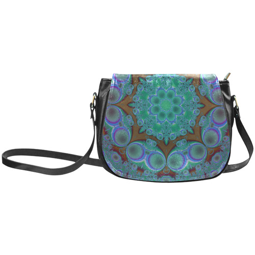 fractal pattern 1 Classic Saddle Bag/Small (Model 1648)