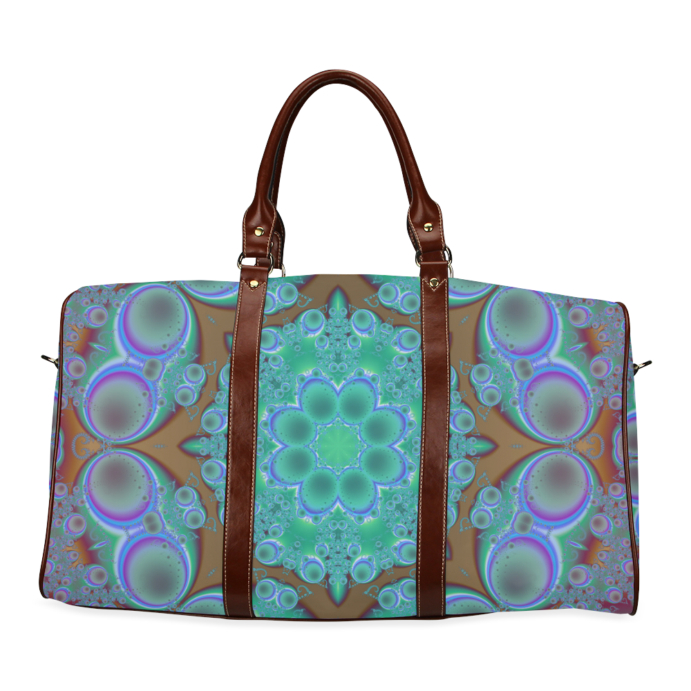 fractal pattern 1 Waterproof Travel Bag/Small (Model 1639)