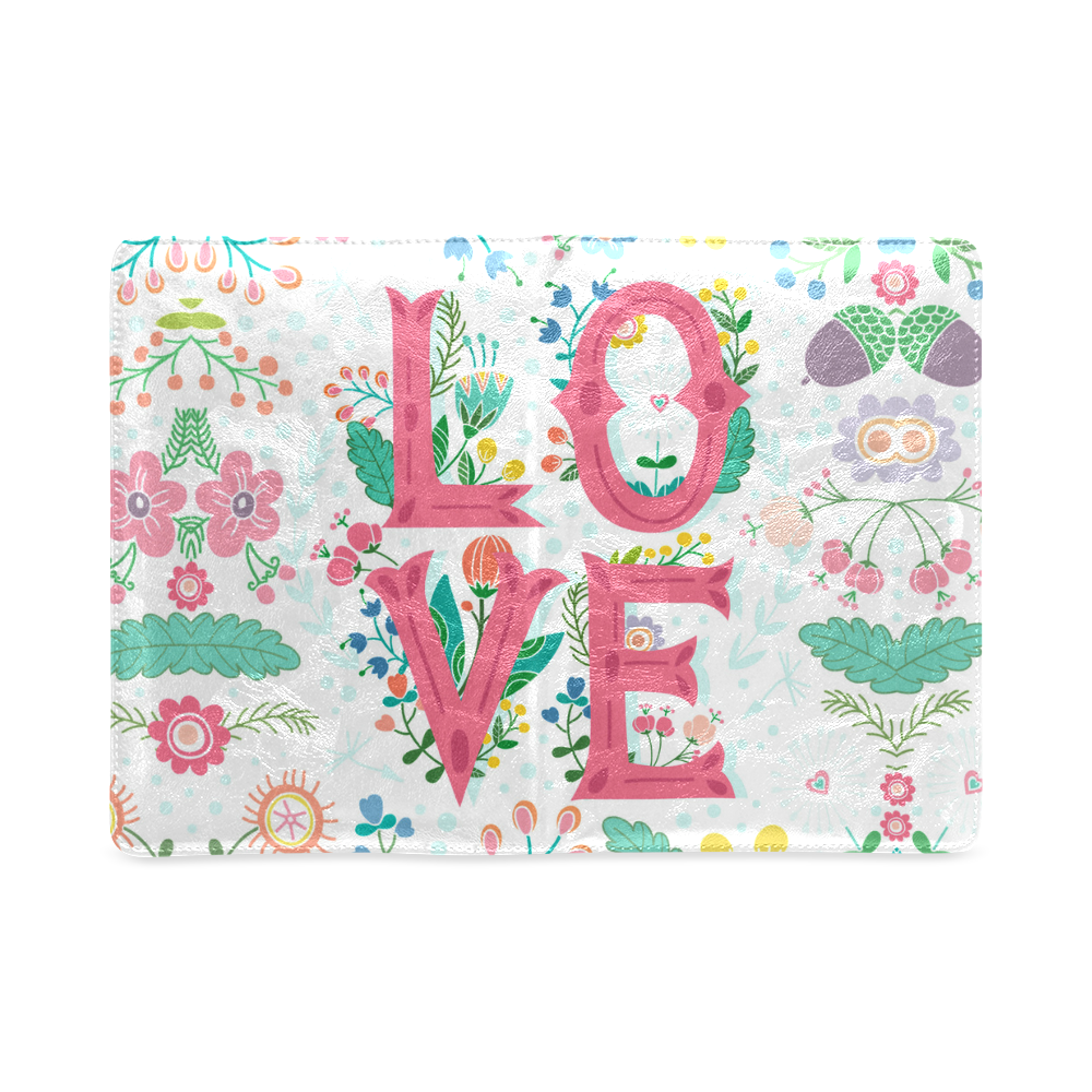 Pastel Colorful Floral LOVE Lettering Custom NoteBook A5