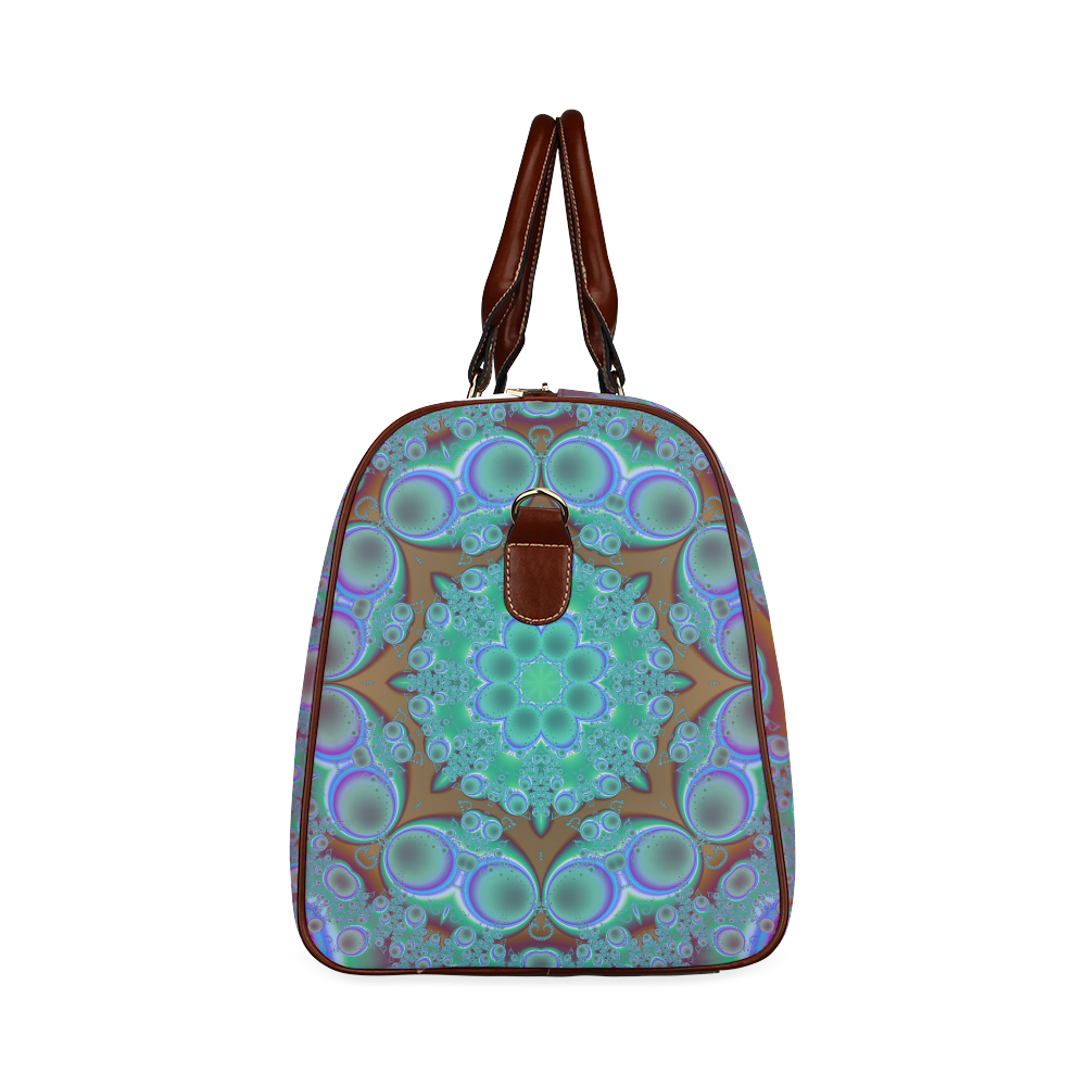 fractal pattern 1 Waterproof Travel Bag/Large (Model 1639)