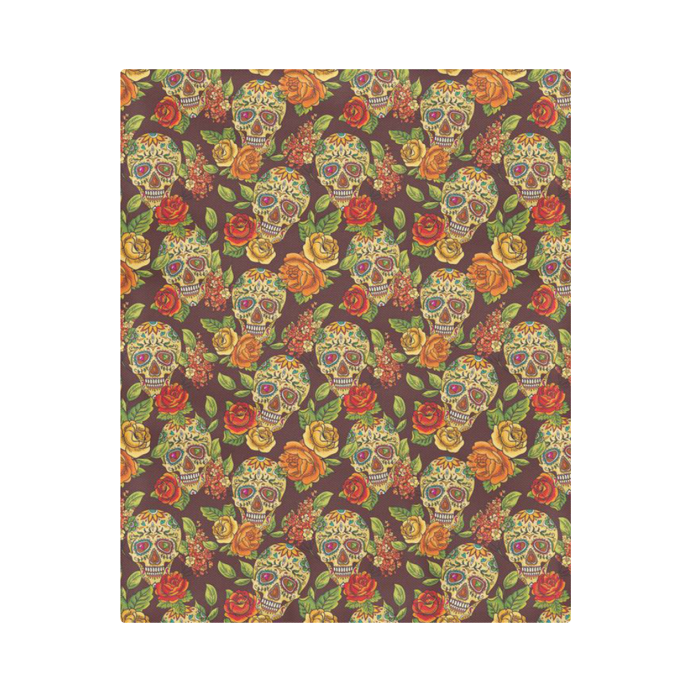 sugar skull pattern Duvet Cover 86"x70" ( All-over-print)