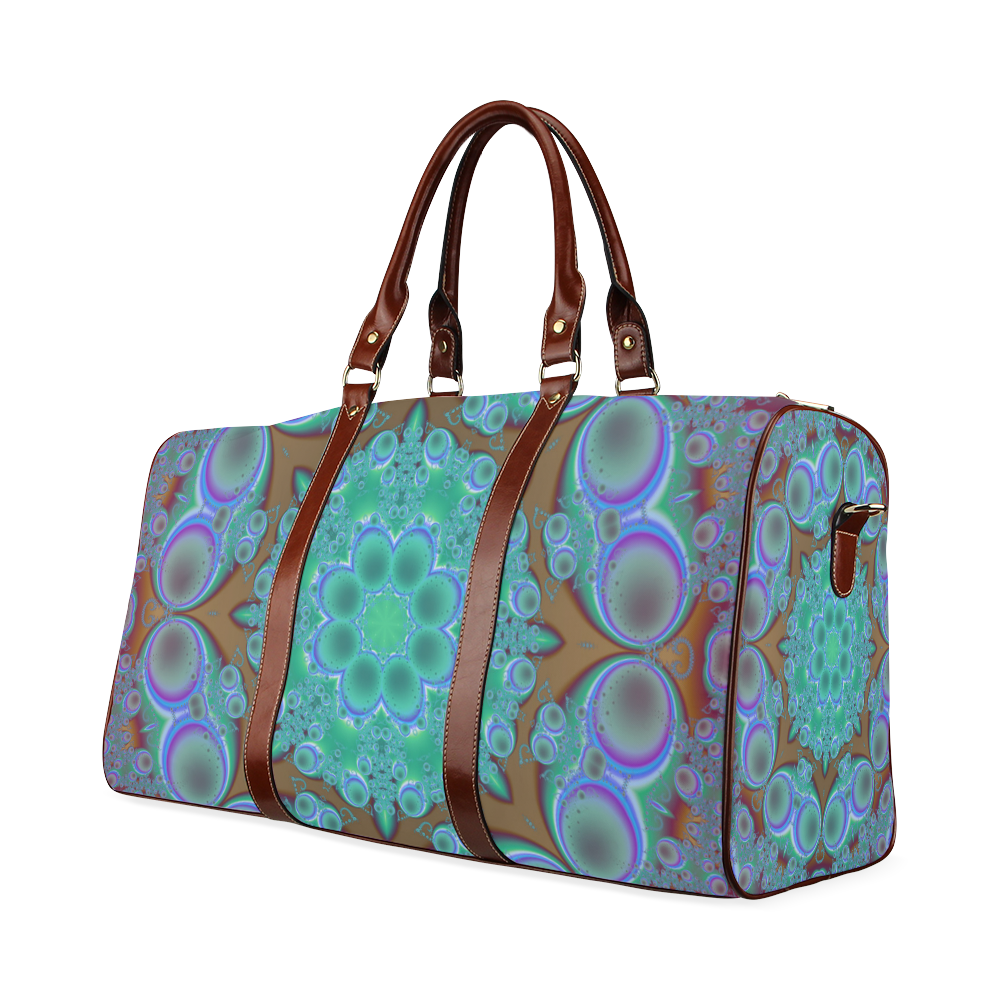 fractal pattern 1 Waterproof Travel Bag/Large (Model 1639)