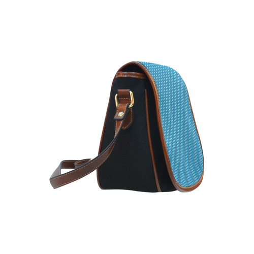 polkadots20160639 Saddle Bag/Small (Model 1649)(Flap Customization)