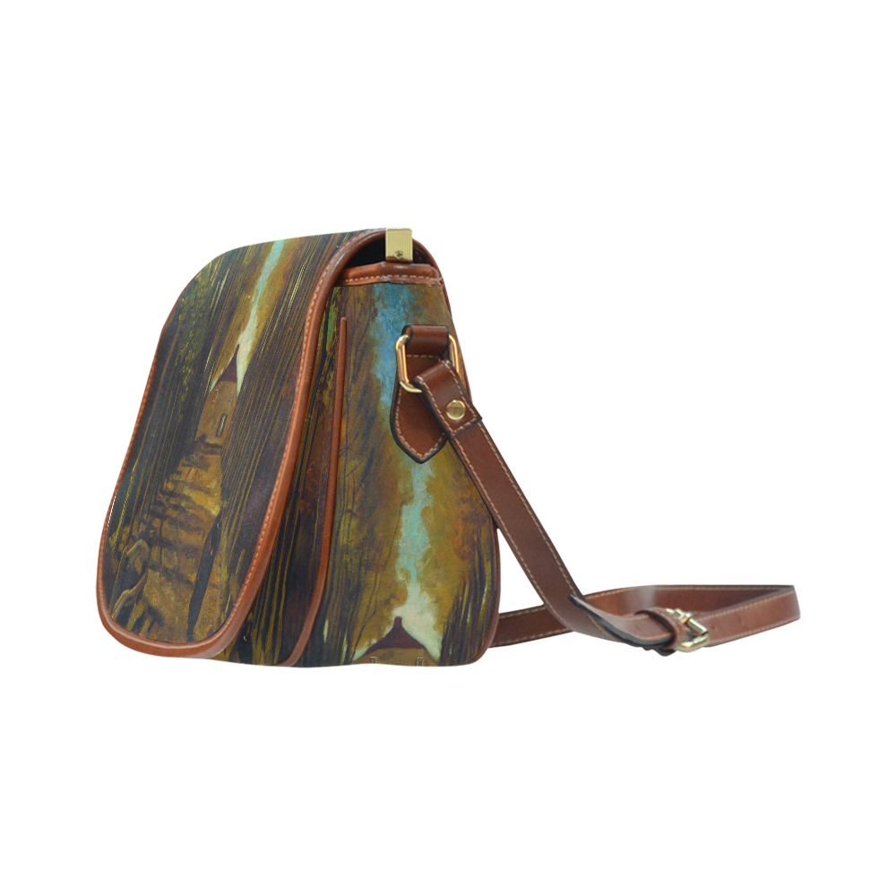 Van Gogh Poplars In Autumn Saddle Bag/Large (Model 1649)