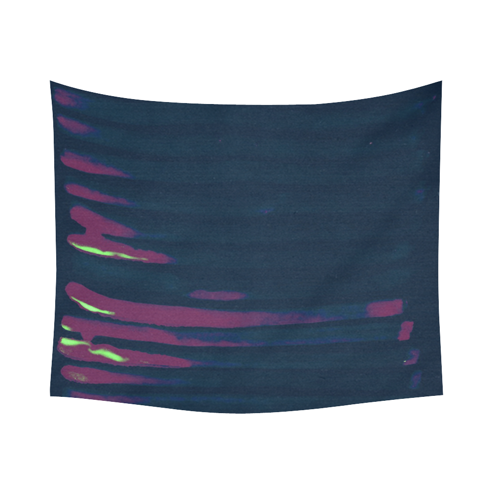 Midnighttt Cotton Linen Wall Tapestry 60"x 51"