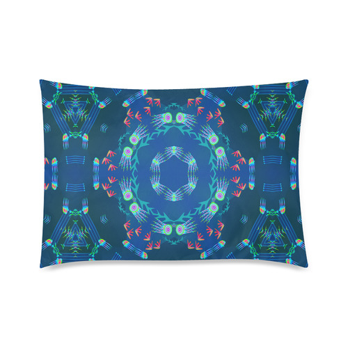 Circle of Jellyfish Custom Zippered Pillow Case 20"x30"(Twin Sides)
