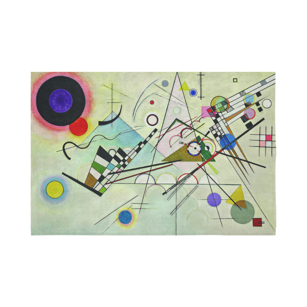 Kandinsky Composition 8 Abstract Painting Cotton Linen Wall Tapestry 90"x 60"