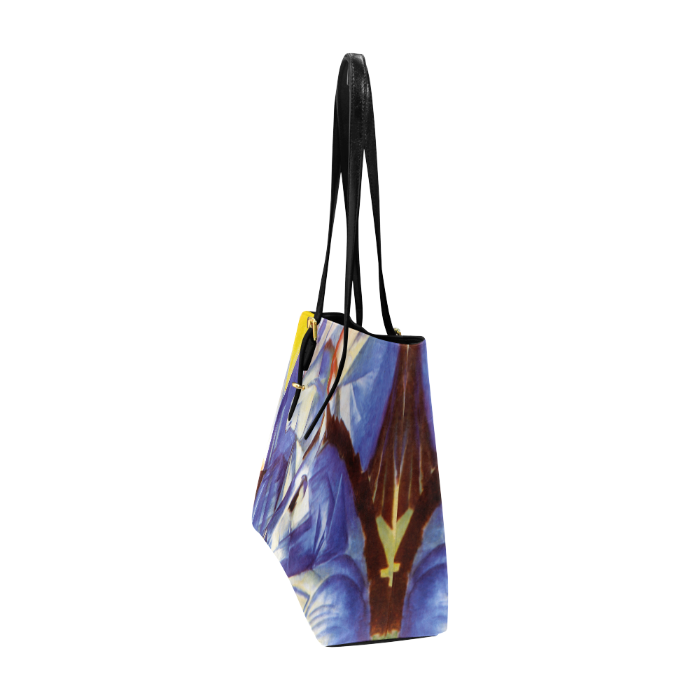 The Tower Of The Blue Horses by Franz Marc Euramerican Tote Bag/Large (Model 1656)